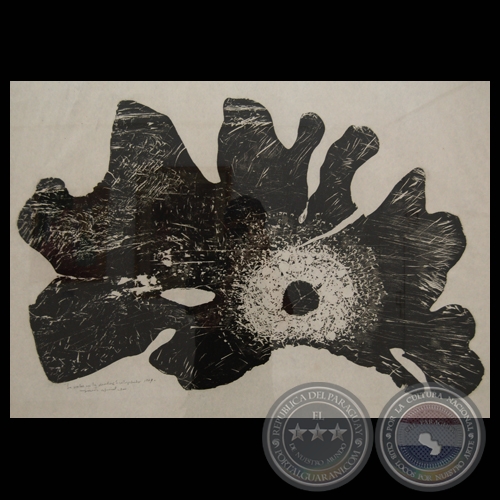 LA NOCHE EN LA MADERA, 1967 - Xilografía de EDITH JIMÉNEZ